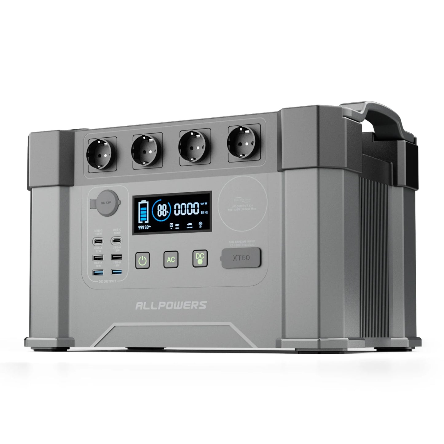 ALLPOWERS S2000 PRO Powerstation 2400W（Peak 4000W）Solar Generator&Power Supply with UPS, Fast Charging（AC input up to 1500W)