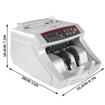 Geldtelmachine - Safescan - Biljettelmachine - Geld Teller - met UV- en MG-Detectie - 1000 Biljetten per Minuut - Geldmachine - Voor Euro’s, Geschikt voor Winkels en Kantoren - Wit