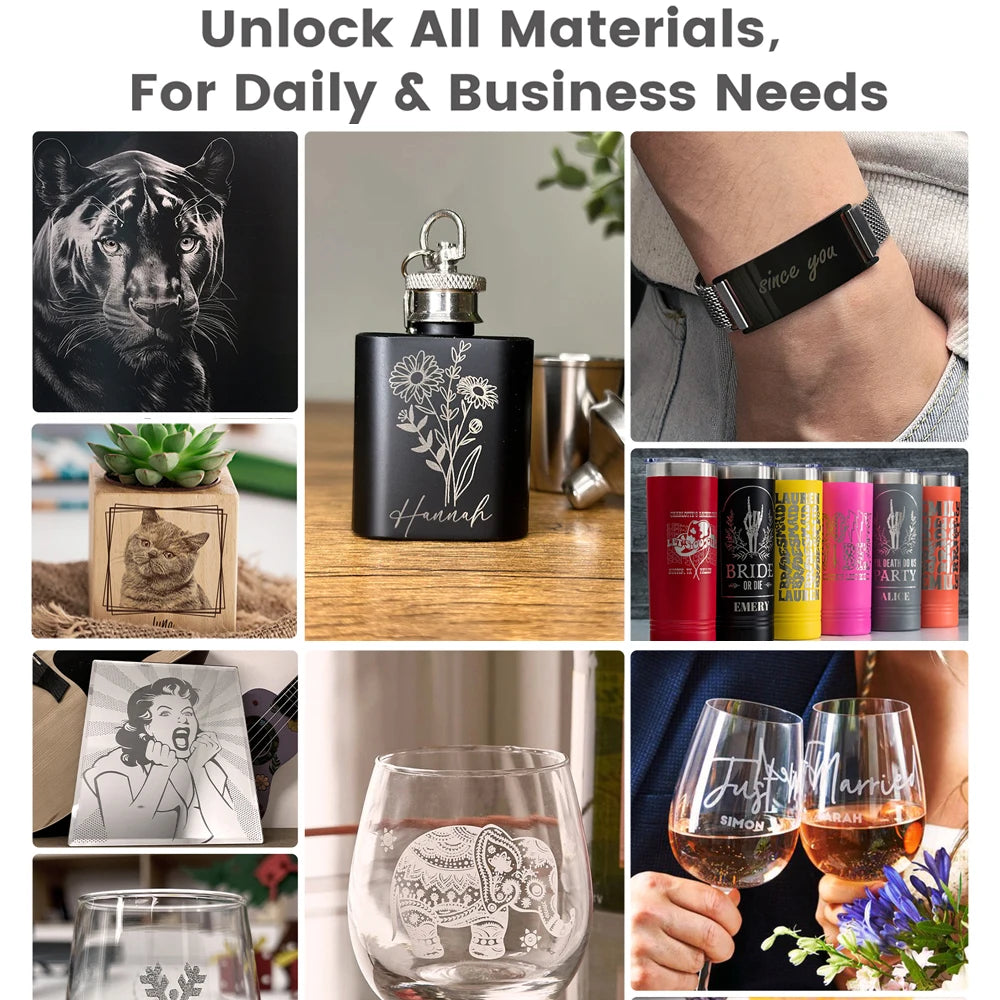 Algolaser DIY Table 40*43cm CNC Laser Cutter Engraver 3.5” Touch Scree Phone&WiF Metal Wood CNC Lase Cutting Engraving Machine