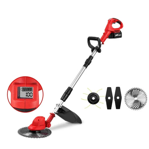 ONEVAN Kantenmaaier - Grastrimmer - Bosmaaier - Incl. 2 accu's en lader - QUORE