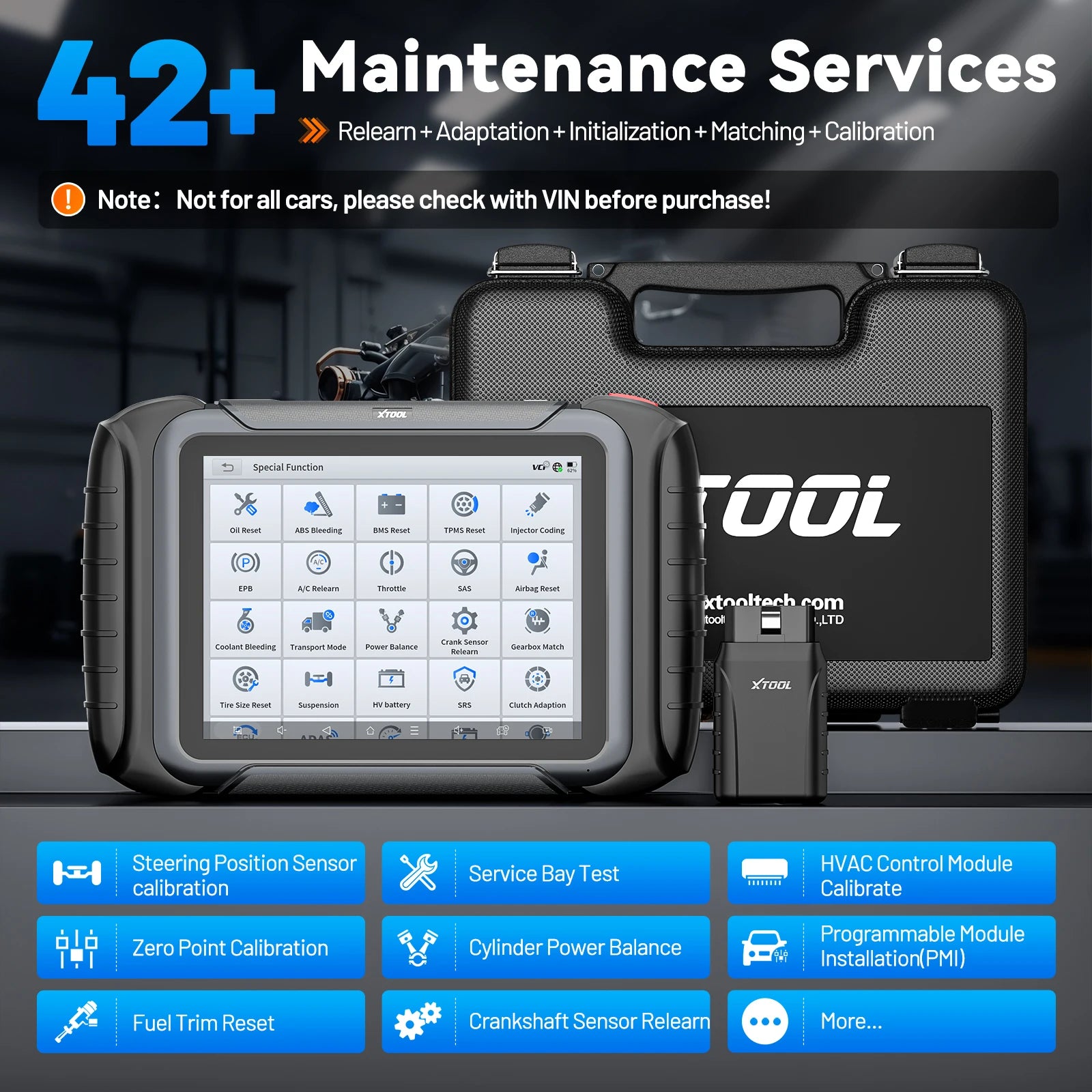 Auto Diagnosetool – Auto Scanner – OBD2 Scanner – ECU Codeerder – Diagnoseapparaat – 8-Inch Touchscreen – Wifi Draadloos – 42+ Onderhoudsfuncties - QUORE