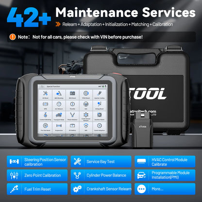 Auto Diagnosetool – Auto Scanner – OBD2 Scanner – ECU Codeerder – Diagnoseapparaat – 8-Inch Touchscreen – Wifi Draadloos – 42+ Onderhoudsfuncties - QUORE
