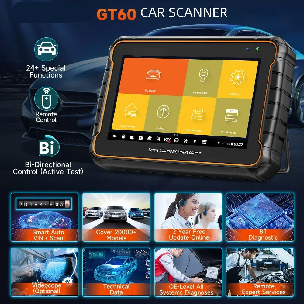 Autodiagnosetool – Diagnosescanner – OBD II Scanner – Auto Scanner – All System Diagnostics – Live Data – WiFi Updates