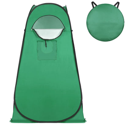 Pop-up Tent – Multifunctionele Douche Tent - Wc Tent - Omkleedtent – Strandtent met UV-Bescherming – Waterbestendige Toilettent – 120x120x185 cm – Lichtgewicht & Snel Opvouwbaar – Groen