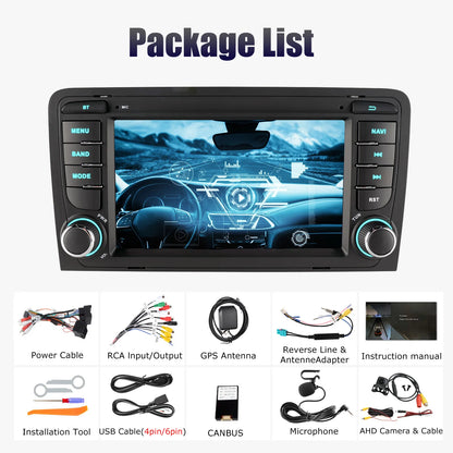Android 14 Multimedia Speler – Autoradio – Navigatiesysteem – Infotainmentsysteem – Touchscreen Radio – 7 Inch IPS Scherm – 2 GB RAM 64 GB Opslag – Draadloze Apple CarPlay & Android Auto