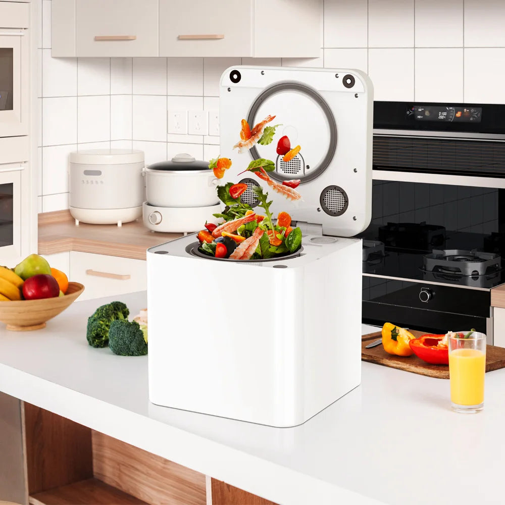 Keukencomposteerder – Composteerder – GFT-Container – Keukenafvalverwerker – Compostmachine – 3,3 Liter Inhoud – Stil Met Koolstoffilter