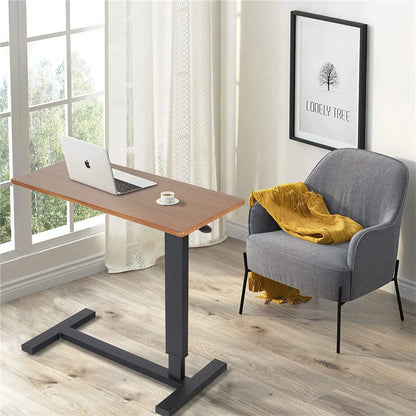 Banktafel – Nachtkastje met wielen – Laptoptafel – Laptopstandaard – Laptopbureau – Mobiel – In hoogte verstelbaar – Voor thuiswerken – Standaard voor ziekenhuis – Onze nachtkastlade - QUORE