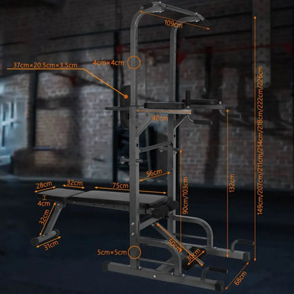 Verstelbare Buikspierbank - Fitnessbank - Halterbank - Fitness Bank - Multifunctionele Bench Press - Trainingsbank - Verstelbaar en Inklapbaar - Halterbank - Zwart