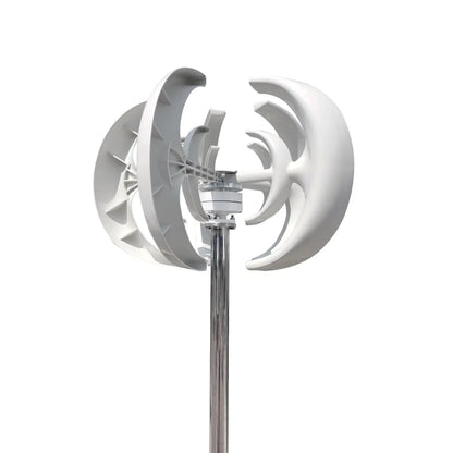 Windturbine - Windmolen - Windturbine Generator - Windenergie - Verticaal As - 3000W - 12V - Met LCD Hybride Regeling - 5 Messen - Stille en Efficiënte Energieoplossing - voor Thuisgebruik