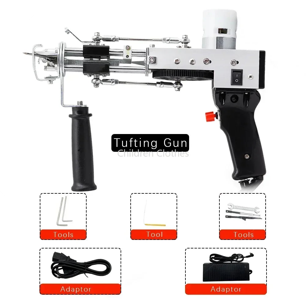 Tuftingpistool – Elektrisch Tufting Gun – Tapijtmaakpistool – Textielpistool – Handvat Tuftingmachine – Compact & Lichtgewicht – Instelbare Snelheid 5-40 Steken/s
