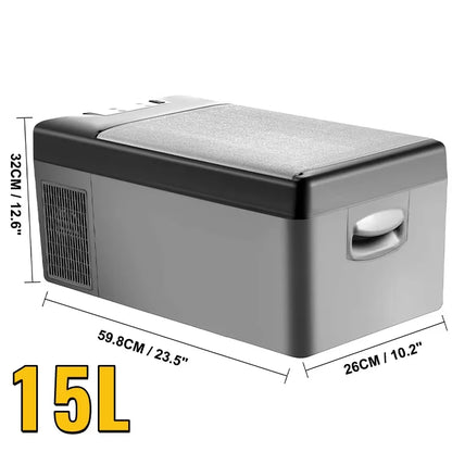 Sihao Car Refrigerator 15L-55L Mini Fridge Freezer Portable Compressor Cooler 12/24V DC 110-240V Ice Box Driving Camping Picnic
