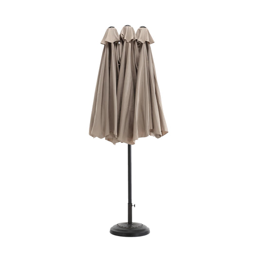 Terrasparasol – Tuinparasol – Balkonparasol – Zweefparasol – Waterdicht – 450 Cm Breed – 12 Stalen Baleinen