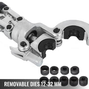 Vevor - Hydraulische Krimptang - V12-28mm TH16-32mm Perstang - V & TH-vormige Pijp Krimptang - Handbediende Perstang - Loodgietersgereedschap - Blauw