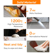 Table - Coffee Table - Modern Style - Set of 2 - Nesting Round Coffee Table - Marble - Sintered Stone Tabletop - Metal Legs - Space Saving - Living Room Furniture - Large Table 80x45cm - Small Table 60x40cm - Dark Gray