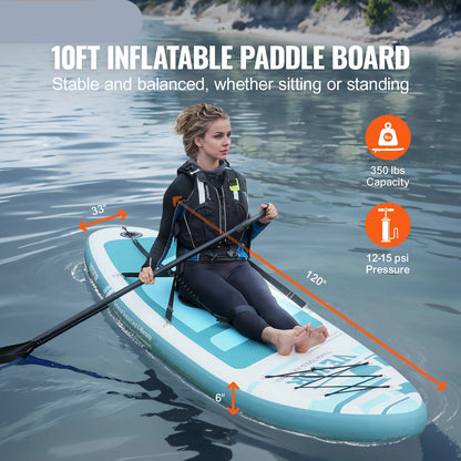 SUP Board - Supboard - Sup Board Inflatable - Kayak - Paddle Board - Kayak - Inflatable Stand Up Paddle Board - with removable Kayak Seat Paddle - 10.6ft x 33in x 6in