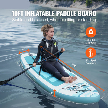 SUP Board - Supboard - Sup Board Inflatable - Kayak - Paddle Board - Kayak - Inflatable Stand Up Paddle Board - with removable Kayak Seat Paddle - 10ft x 33in x 6in