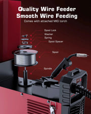 Arccaptain - Lasmachine - Elektrische Lasser - 4 in 1 - Lift Tig Argon ARC MMA Mig MAG Lasser - Geen Gas IGBT Synergy Tool
