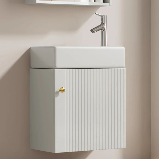 Badkamermeubelset – Badmeubel – Wastafelmeubel – Badkamerkast – Opbergmeubel – Hoogwaardig Keramiek Wastafel – Ruimtebesparend Design
