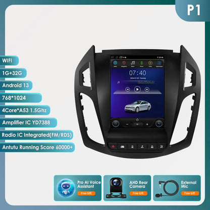 360° Camera – 9,7" Multimediaradio – 2DIN Autoradio – Android 13 Systeem – Draadloos CarPlay – Ingebouwde 4G – Geschikt voor Ford Transit / Tourneo Connect 2013-2018