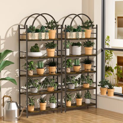 Boekenrek - Boekenkast - Kast - 5-Tier Boekenkasten - Kasten Woonkamer - Metaal Plantenstandaard - Ladder Boekenkast Keuken Opbergplank - Bloempot Display Rek -  voor Tuin, Balkon
