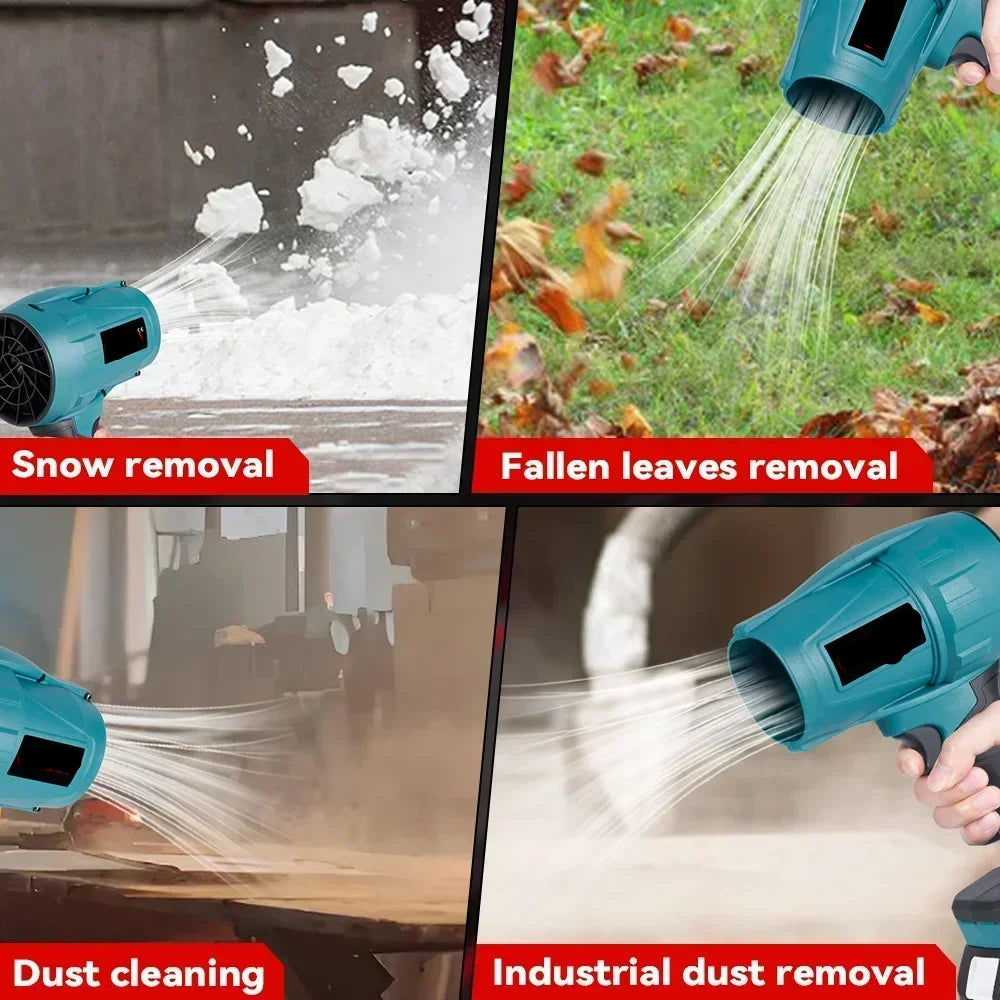 Turbo Fan - Blower - Air Duster - Jet Fan - Waaier - Ventilator - Elektrische - 2000W - Borstelloze - Handventilator - voor Bladeren, Stof, Sneeuw en Auto's - met 1 Batterijen 928VF Set - QUORE