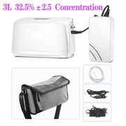 Zuurstofconcentrator - Draagbaar - Zuurstofconcentrator Machine - Draagbaar  Zuurstofmachine Pulszuurstoftoevoer met batterij - 3L/Min - 32,5%±2,5 - Wit