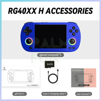 ANBERNIC RG40XX H Retro Handheld Game Console 64Bit 4 Inch IPS Screen Linux 5G WIFI Bluetooth HDMI-TV Output Video Gaming Player - QUORE