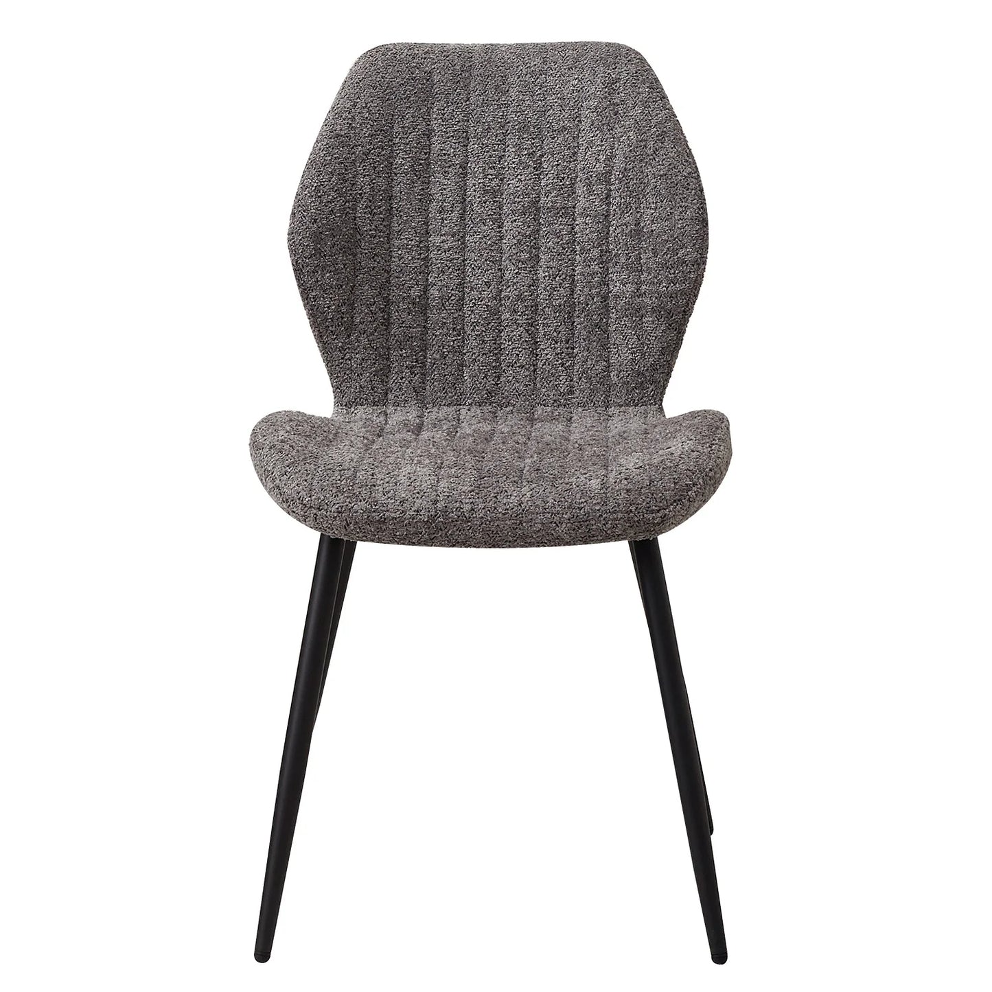 EGOONM A Set of 4 Upholstered Padded Dining Chairs Linen Fabric Kitchen Chairs Metal Legs for Balcony Restaurant Cafe Home Room