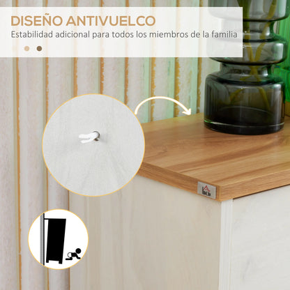 Schoenenrek Hout – Schoenenkast – Schoenenopberger – Schoenenrek Voor Hal – Compact Ontwerp – Verstelbare Binnenplank – Opslag Voor 12 Paar – Duurzaam Melamine - 70 x 23,5 x 122 cm - Wit - QUORE