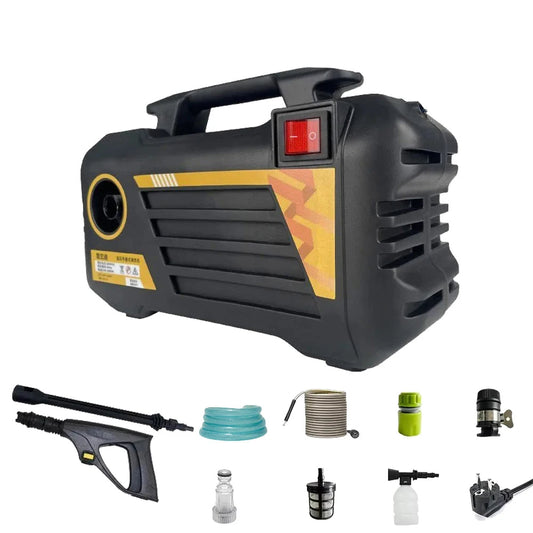 Hogedrukreiniger - Krachtige Reiniging voor Auto - Vloer & Tuin - 3000W - 220V - Waterpistool Huishoudelijke Reinigingsgereedschap - Apparatuur voor Autowassen - Vloerreiniging - Tuinirrigatie - Zwart