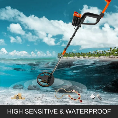 Metaaldetector - Onder Water Metaaldetector - Professionele Metaaldetector - Metaalzoekapparaat - LCD Scherm - Hoge Precisie en Sensitiviteit - IP68 Waterdichte Spoel - Geschikt voor Volwassenen en Kinderen