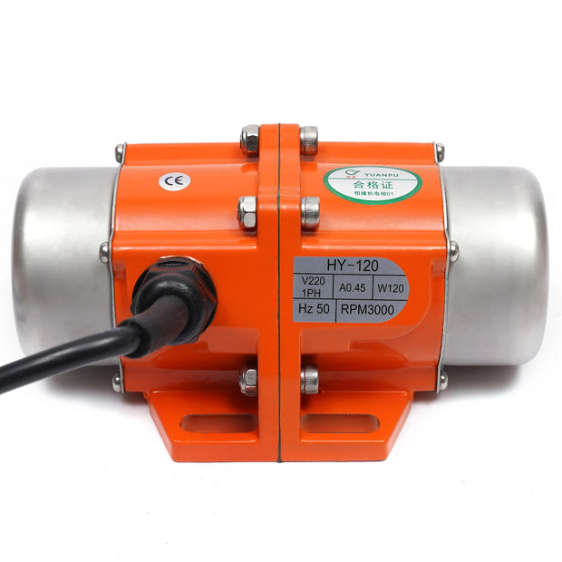 Betontrillingsmotor - Aluminiumlegering - 1phase - 50W - 220V - 3000RPM - Vibratiemotor - Oranje