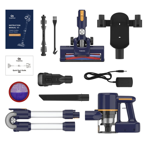 Cordless Stick Vacuum Cleaner - Stick Vacuum Cleaner - Vacuum Cleaner - Cordless Stick Vacuum Cleaner - Powerful Suction - 15 Kpa - 6-in-1 vacuum cleaner - 140W - Black