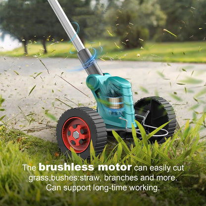 Grasmaaier - Grastrimmer - Tuingereedschap - Handcultivator - Elektrische - 9 Inch - Inklapbare - Draadloze - Brushless - Tuinsnijder met Verstelbare Lengte – Geschikt voor 18V Accu – Inclusief 2 Accu - 3 -in-1 Kantenmaaier