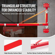 Steel lifting frame - Winch - Winches - Lifts - Hoist - 150 - 300 kg - with Pole 180° Swivel Scaffolding Hoist - for Workshop Garage