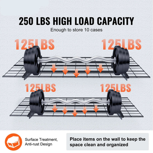 Garage - Opbergrekken voor in de garage - Stellingkast - Garagerekken - Opbergrekken voor zwaar gebruik - Opbergrekken - Opbergrek voor gereedschap - 2 lagen - Verrijdbaar opbergrek voor gereedschap - 48x12in - 200lbs capaciteit