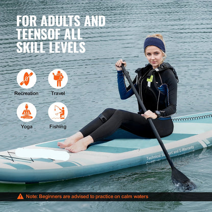 Supboard - Stand-Up Paddle Board - Sup - Sup Board Opblaasbaar - 11' x 33" x 6" - Inclusief Accessoires en Reparatieset – Antislip Dek – Geschikt voor Jongeren en Volwassenen