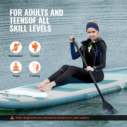 Supboard - Stand-Up Paddle Board - Sup - Sup Board Opblaasbaar - 10' x 33" x 6" - Inclusief Accessoires en Reparatieset – Antislip Dek – Geschikt voor Jongeren en Volwassenen