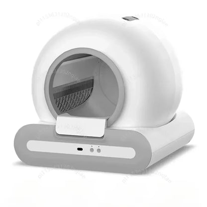 Automatische Kattenbak – Slimme Kattenbak – Zelfreinigende Bak – Geurvrije Kattenbak – 60 Liter Inhoud – App Bediening