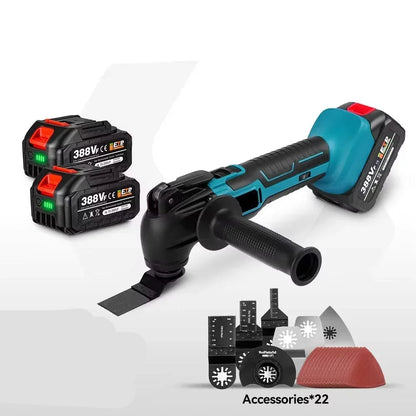 Oscillerend Multitool - Electrische Zaag - Multitool Gereedschap - Snelwisselsysteem, Variabele Snelheid - 200W - voor Houtbewerking – Zonder Accu