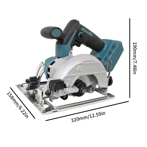 Circular saw - Circular saw machine - Battery circular saw - 18V - 125MM saw blade - No battery included