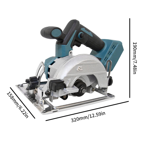 Circular saw - Circular saw machine - Battery circular saw - 18V - 125MM saw blade - No battery included