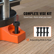 Bankschroef - draaibare bankschroef - machineklem - 4,5” - met draaibare voet & aambeeld Heavy Duty gietijzer - voor boren, buizen snijden, schuren