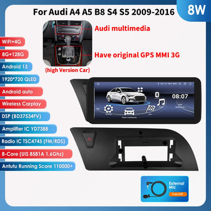2DIN Android 13 Autoradio – Multimedia Speler – GPS Navigatie – Touchscreen Radio – CarPlay Android Auto – 10,25 Inch HD Display – 6GB RAM 128GB Opslag
