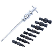 Podofo - Blind Hole Inner Bearing Puller Set - Remover Slide Hammer Internal Kit - Voor Auto - Met 8-32mm Bore Lager - 9st - Zwart
