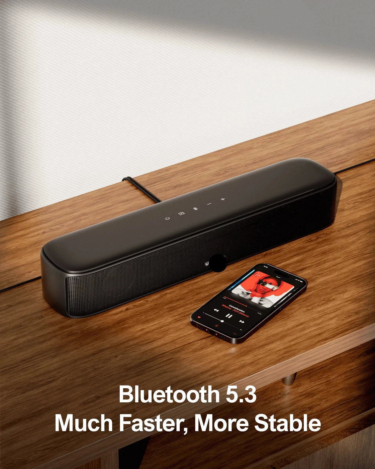 Soundbar - 7.1ch - Soundbar met Subwoofer - Soundbar voor TV - Smart App Control - 330W - Afneembare - 4 Surround Speakers - Zwart