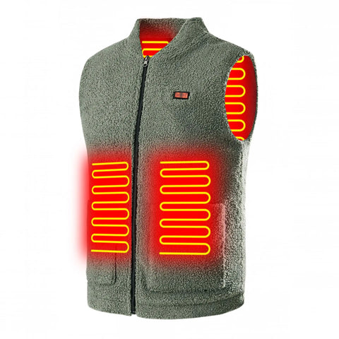 Heater Jacket - Verwarmde Bodywarmer - Verwarmde Kleding - USB Verwarmd Vest - 3-snelheden Verstelbare Temperatuur - Unisex - Wasbaar - Mouwloos - voor Winter & Buitensport - Maat M - Groen