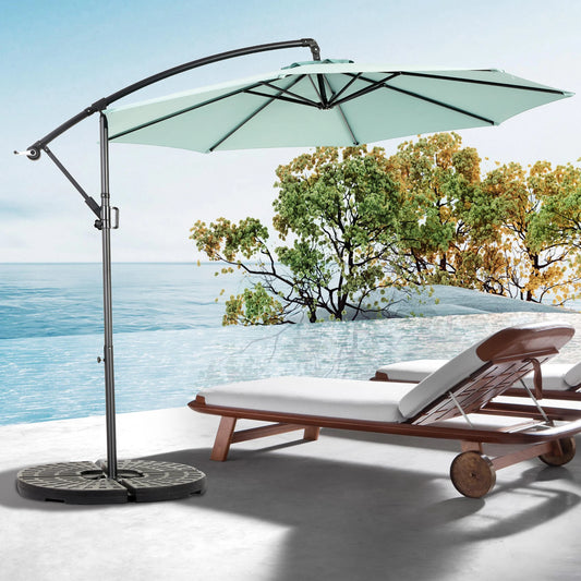 Verstelbare Hangparasol – Hangparasol Tuin – Parasoldoek – Zitzone Parasols – Roestbestendig Staal – UPF50+ Polyester Doek