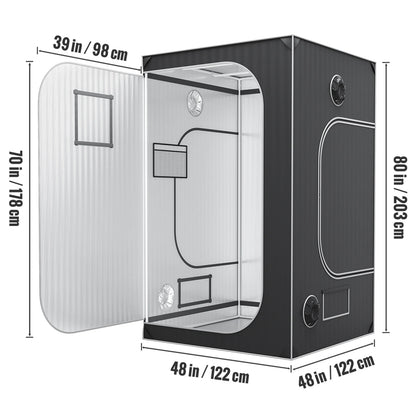 Kweektent – Groeitent – Plantentent – Binnenkweektent – Stevig 22 Mm Staal – Lichtdicht Met 2000D Oxford Stof