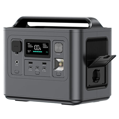 Draagbare Powerbank – Powerstation – Mobiele Accu – Energiebron – Outdoor Batterij – 512 Wh LiFePO4 – 800 Watt Uitgangsvermogen